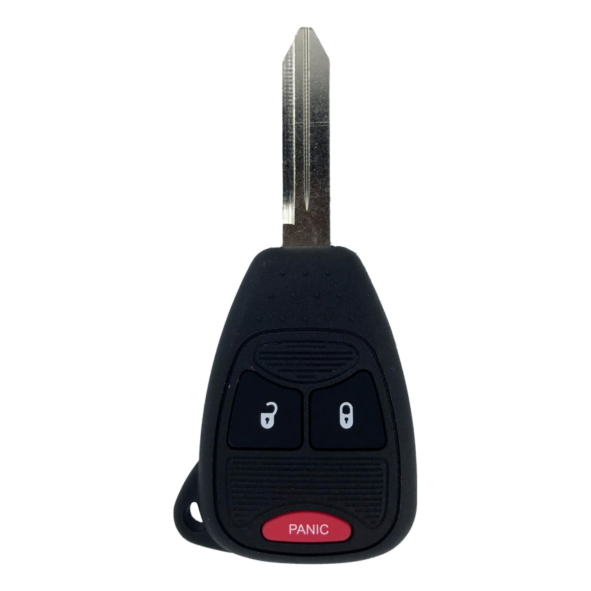 Chrysler Dodge Jeep 3 Button Remote Head Key 2004-2016 for OHT692427AA / OHT692713AA (Pack of 5)