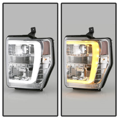 Spyder Ford F-250/350/450 08-10 V2 High-Power LED Headlights-Switch Back-Chrome PRO-YD-FS08PL-SBLB-C 5087744