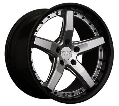 XXR 569 Wheel Silver / Gloss Black Lip 18x10 +35 5x4.5