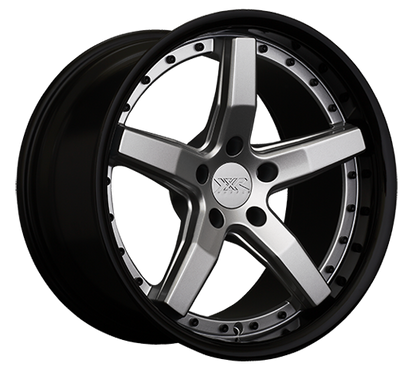 XXR 569 Wheel Silver / Gloss Black Lip 20x10.5 +40 5x120