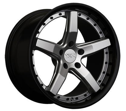 XXR 569 Wheel Silver / Gloss Black Lip 20x10.5 +40 5x4.5