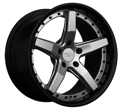 XXR 569 Wheel Silver / Gloss Black Lip 20x9 +35 5x4.5