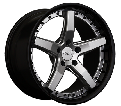 XXR 569 Wheel Silver / Gloss Black Lip 20x9 +35 5x120
