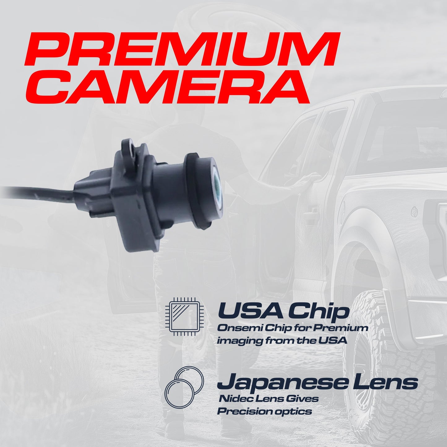 Dodge Ram (2009-2012) OEM Replacement Backup Camera OE Part #56054041AD, 56054041AE, 56054164AD, 68044906AD, 68044906AE