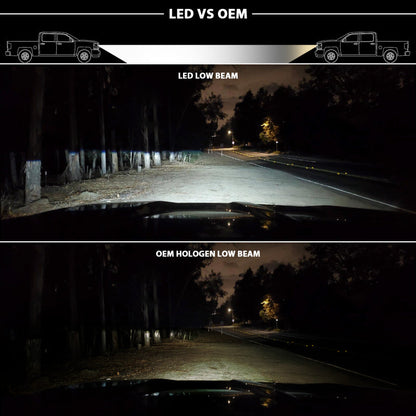 ANZO 15-20 Chevy Tahoe/Suburban LED Light Bar Style Headlights Black w/Sequential w/DRL w/Amber 111478