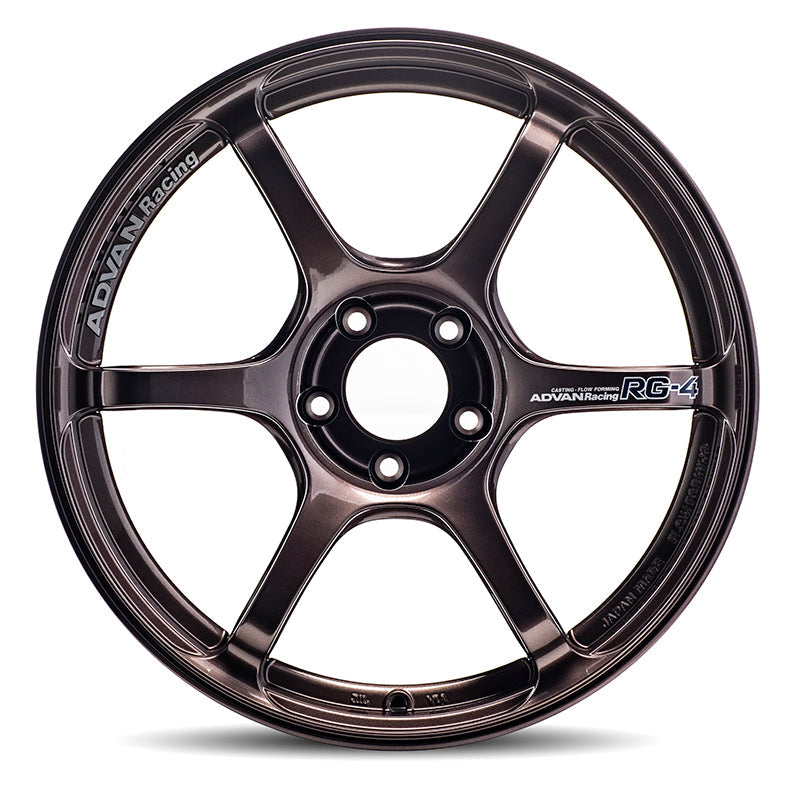 Advan RG-4 18x7 +41 4-100 Racing Copper Bronze Wheel YA48E41ACB