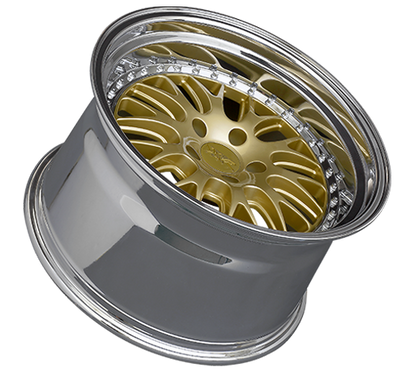 XXR 570 Wheel Hyper Gold / Platinum Lip 18x8.5 +35 5x112