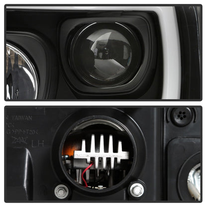 Spyder 05-07 Ford F250/350/450 Super Duty Projector LED Black PRO-YD-FS05V2PL-BK 5087911