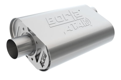 Borla CrateMuffler Big Block Mopar 383/413/426/440 2.5in Offset/Center 14inx4.35inx9in Oval Muffler 400941