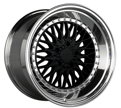 XXR 576 Wheel Black / Platinum Lip 18x9 +30 5x100