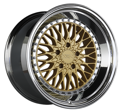 XXR 576 Wheel Hyper Gold / Platinum Lip 18x9 +30 5x4.5