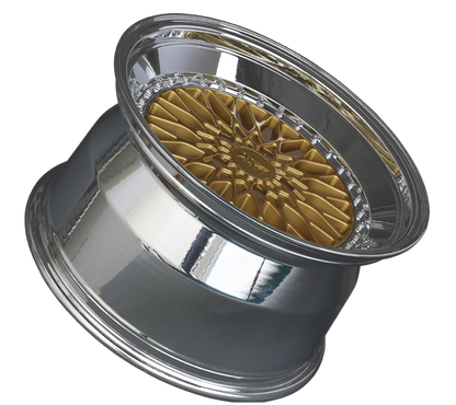 XXR 576 Wheel Hyper Gold / Platinum Lip 18x9 +30 5x112