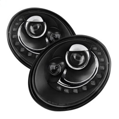 Spyder Volkswagen Beetle 06-10 Projector Headlights DRL LED Black PRO-YD-VB06-DRL-BK 5080929