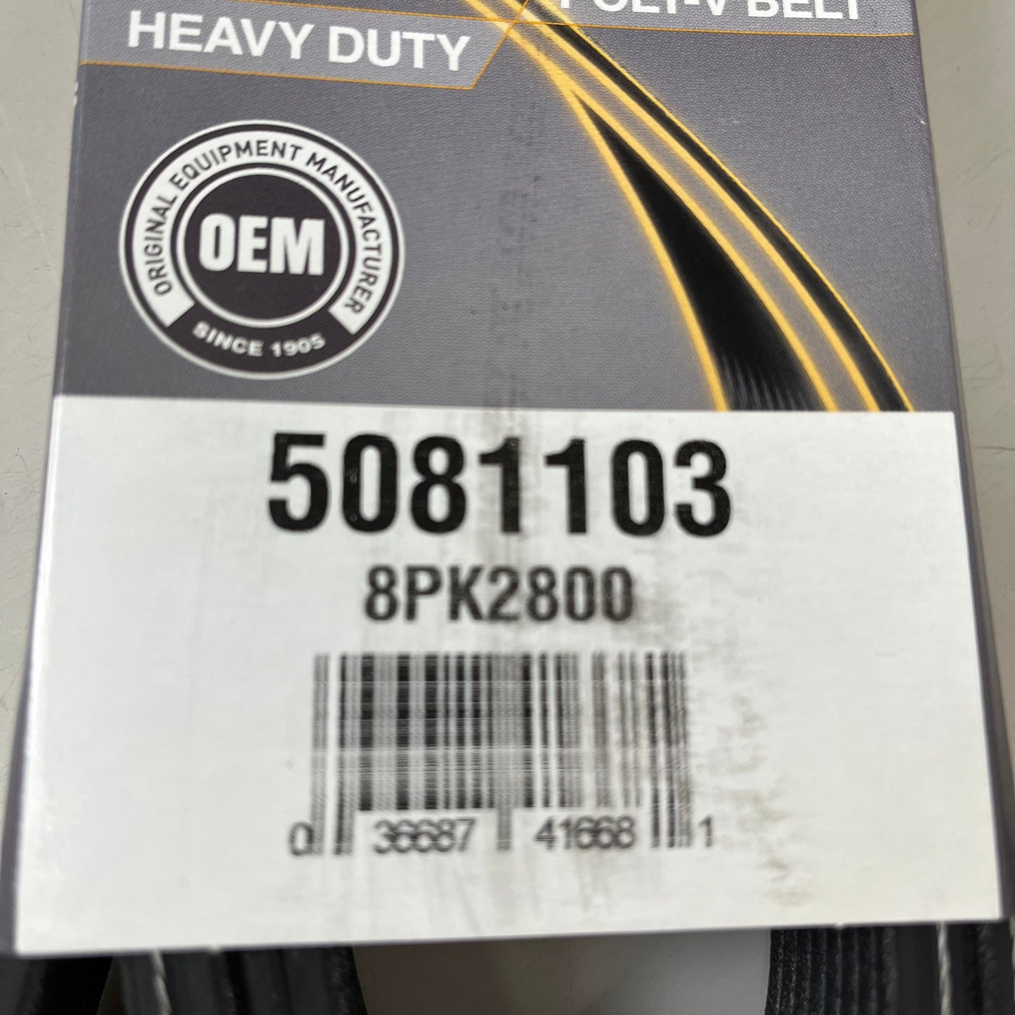 DAYCO Standard Straight Poly Rib Belt 1.10"Top Width 110.25" Effective L 5081103