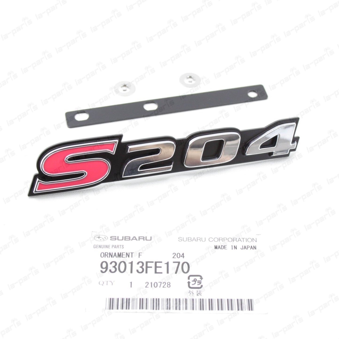 GENUINE SUBARU IMPREZA WRX STI SPEC C S204 JDM FRONT GRILL EMBLEM BADGE