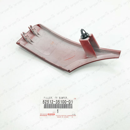 Genuine For Toyota FJ Cruiser Brick Red Front RH Bumper Filler 52512-35100-D1