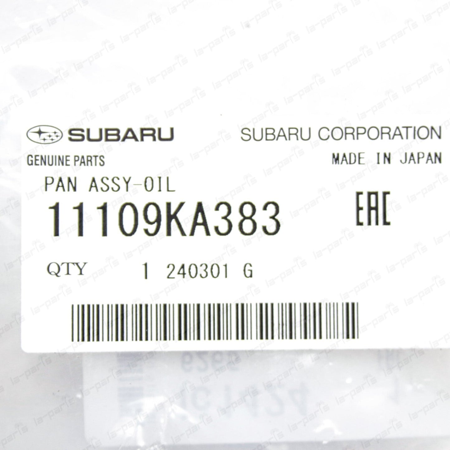 New Genuine OEM Subaru Sambar EN07 Engine Oil Pan Assy 11109KA383