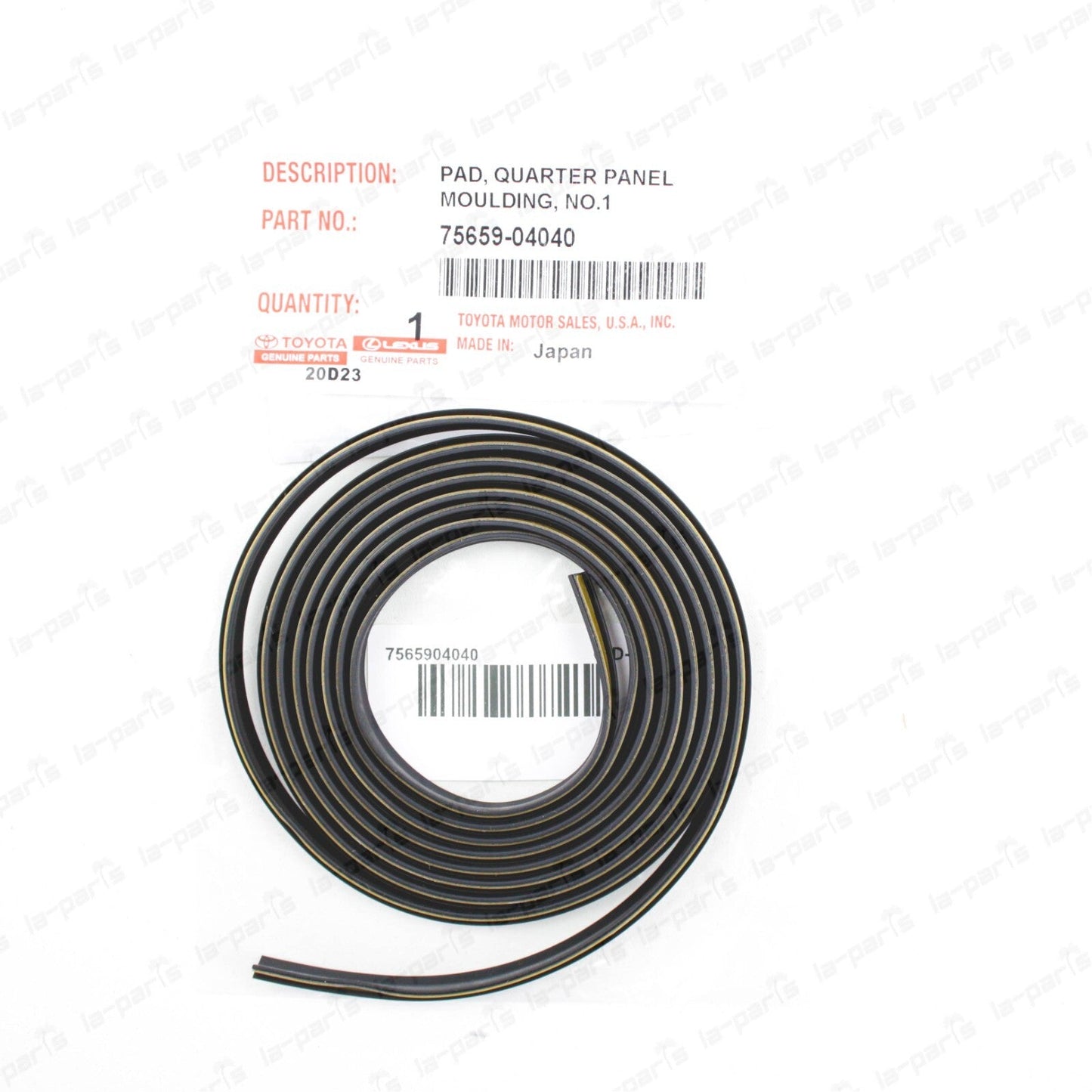 New Genuine 05-15 Tacoma PreRunner 4x4 Quarter Panel Flare Pad Moulding Gasket