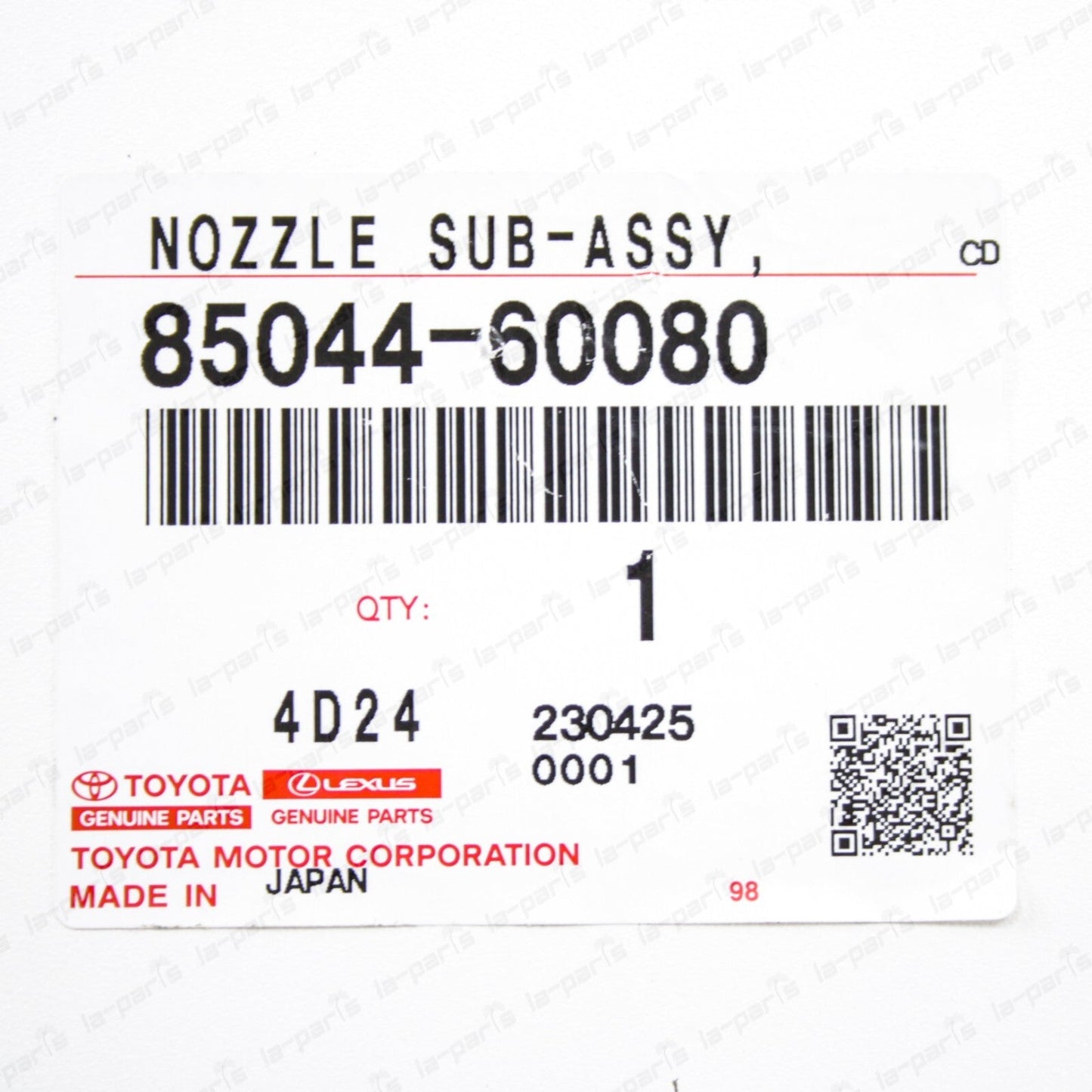 New Genuine Toyota Land Cruiser 90 Headlamp Cleaner Washer Nozzle 85044-60080