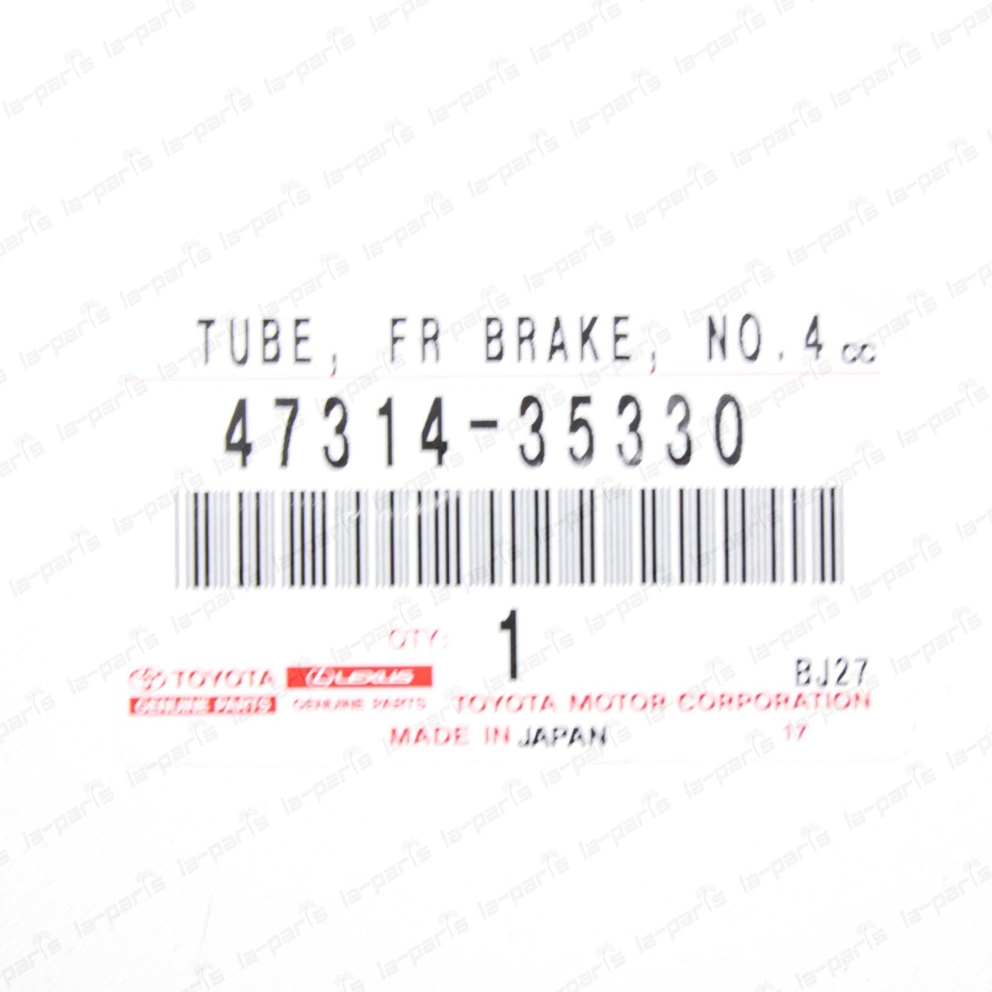 New Genuine Toyota 1996-2002 4Runner Right Front Brake Tube  47314-35330