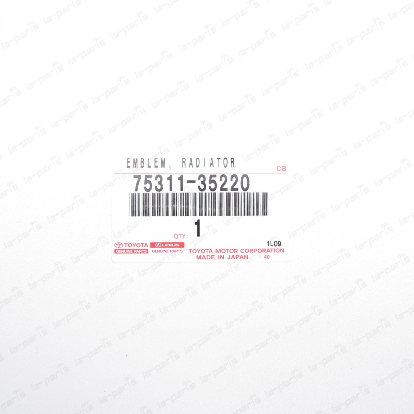 NEW GENUINE TOYOTA 2006-2009 4RUNNER FRONT RADIATOR GRILLE EMBLEM 75311-35220