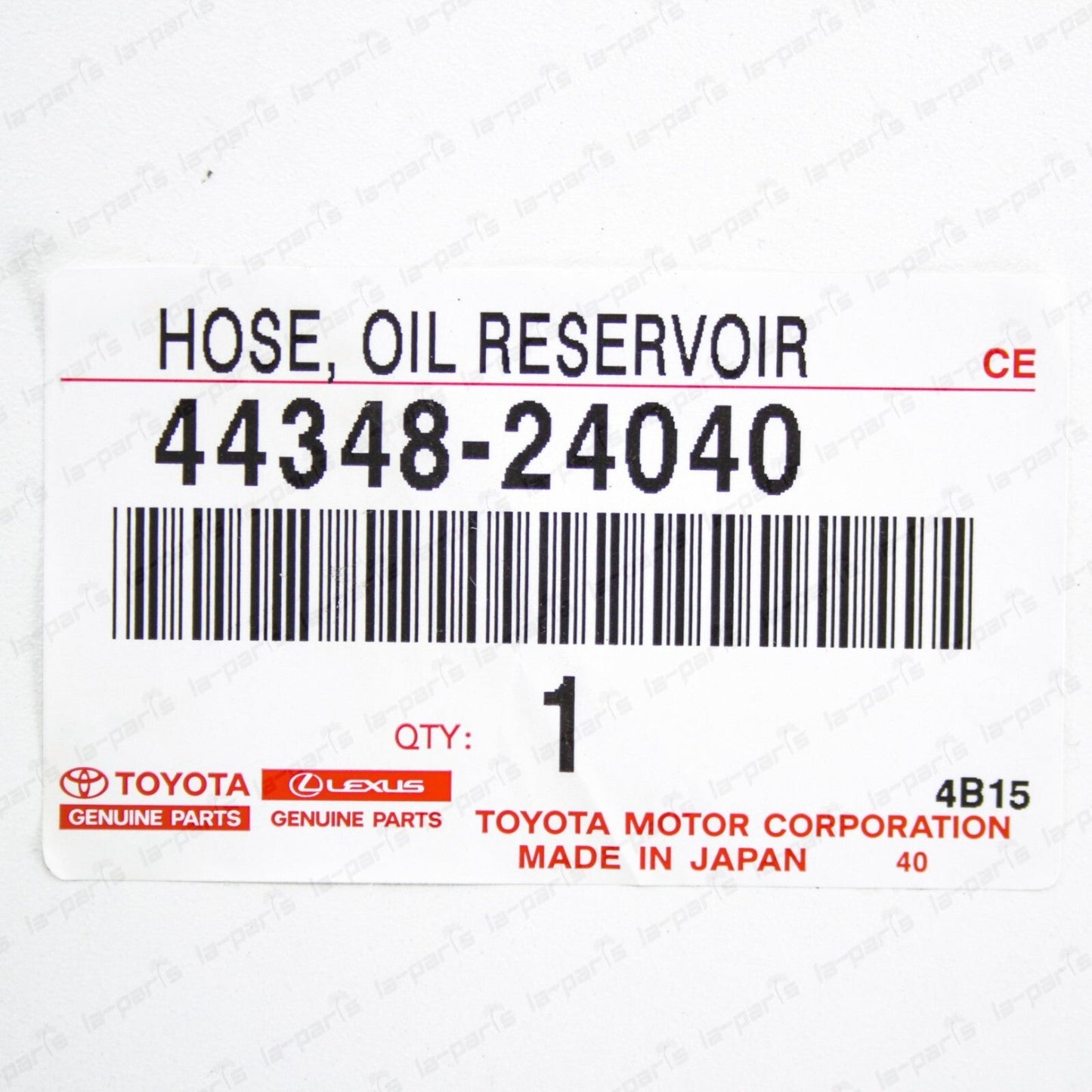 Genuine Toyota Supra JZA80 MK4 Power Steering Reservoir to Pump Hose 44348-24040