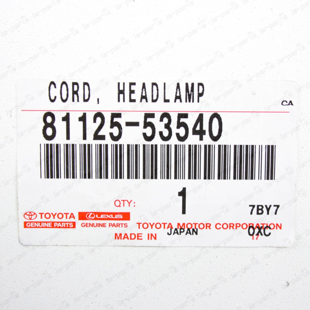 New Genuine OEM Lexus IS250 IS350 ISF Headlamp Wire Harness Cord 81125-53540