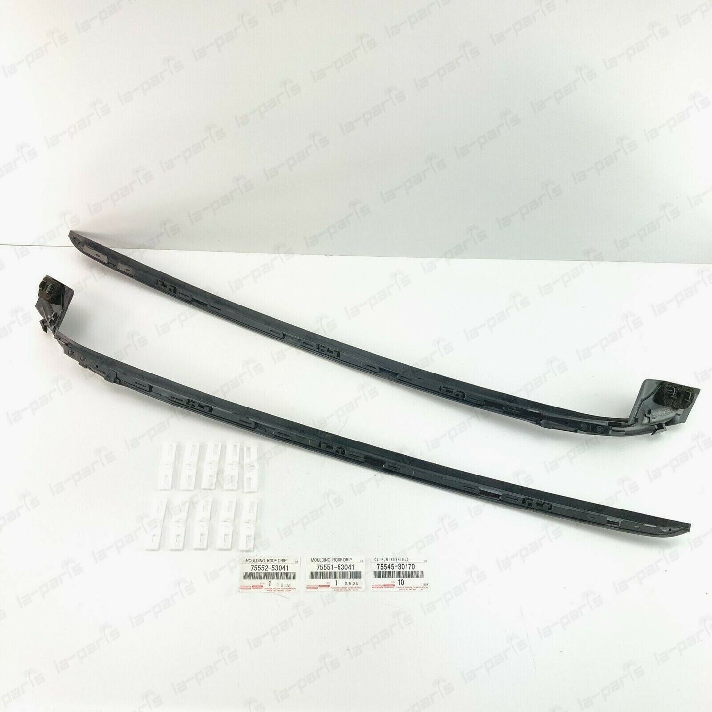Genuine Lexus 14-18 Is350 Is200T Is250 Front Windshield Mouldings & Clips Set
