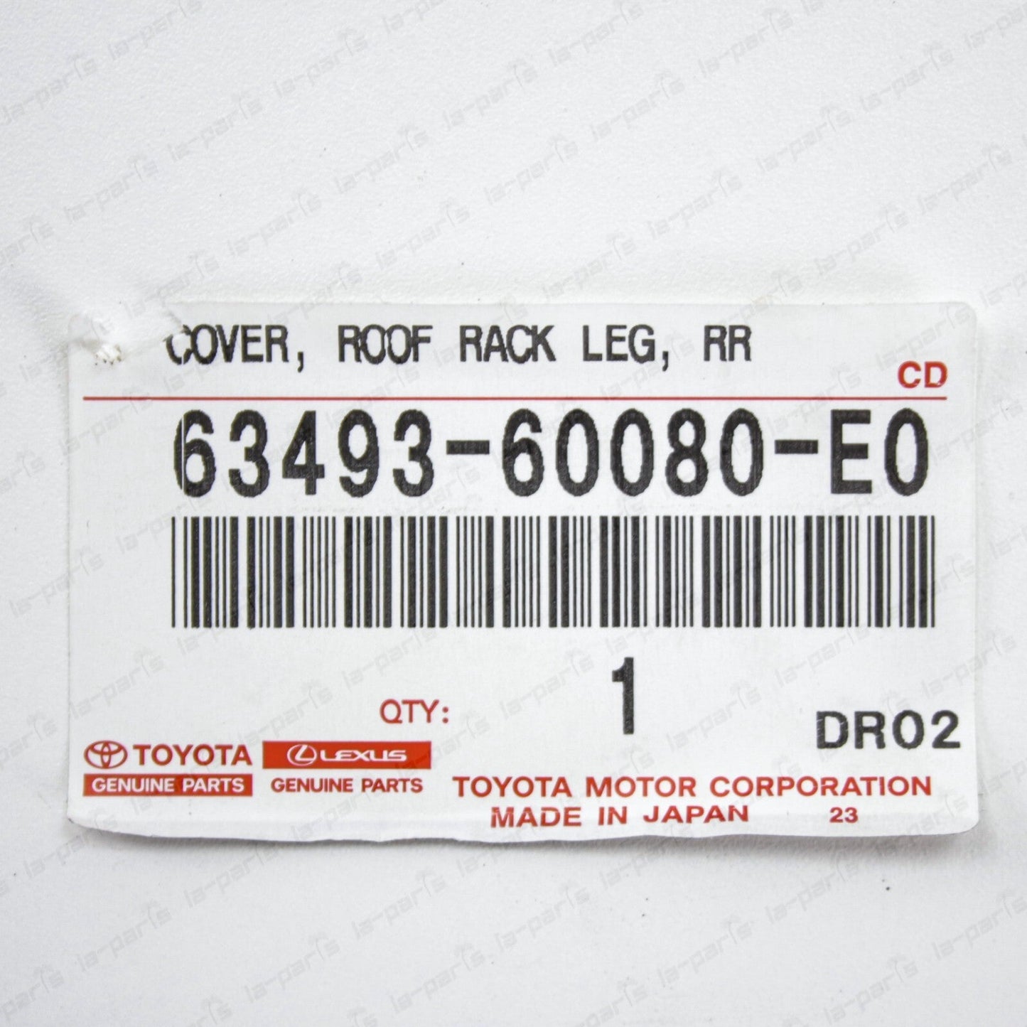 New Genuine Lexus 03-07 LX470 Rear Passenger Roof Rack Cover 63493-60080-E0