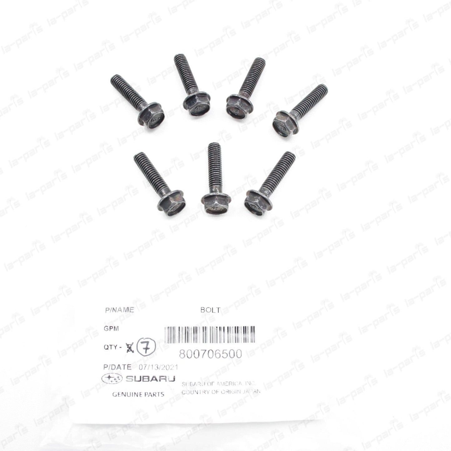 GENUINE SUBARU WRX STI FORESTER OUTBACK ENGINE OIL PUMP  BOLTS KIT 7 PCS