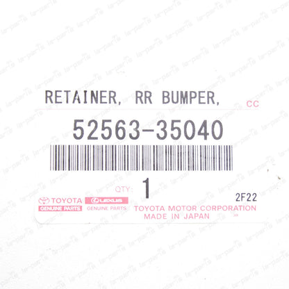 GENUINE TOYOTA 10-21 4RUNNER REAR BUMPER UPPER RETAINER DRIVER SIDE 52563-35040