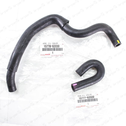 Genuine Toyota 4Runner Tacoma T100 3.4 V6 5VZFE Engine Oil Cooler By-pass Hoses