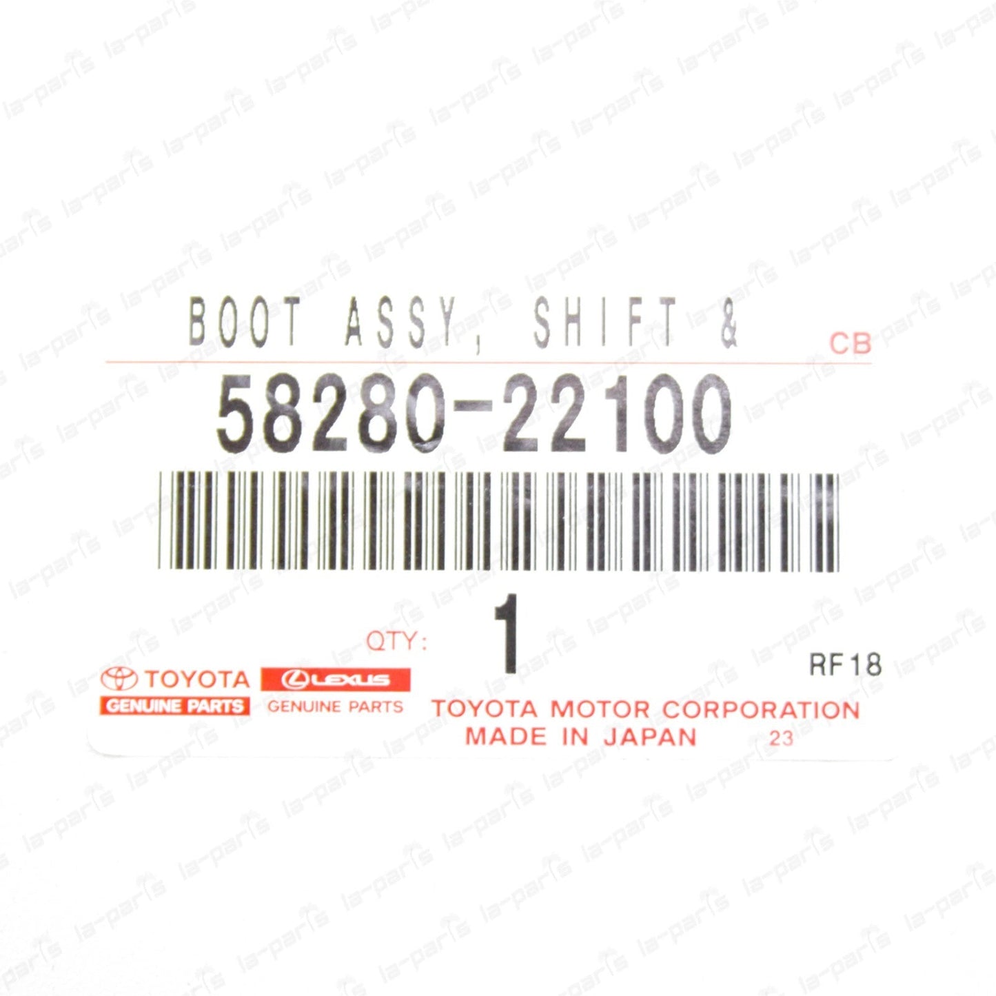 GENUINE TOYOTA JZX100 MARK 2 CHASER SHIFT SELECT LEVER BOOT BLACK 58280-22100