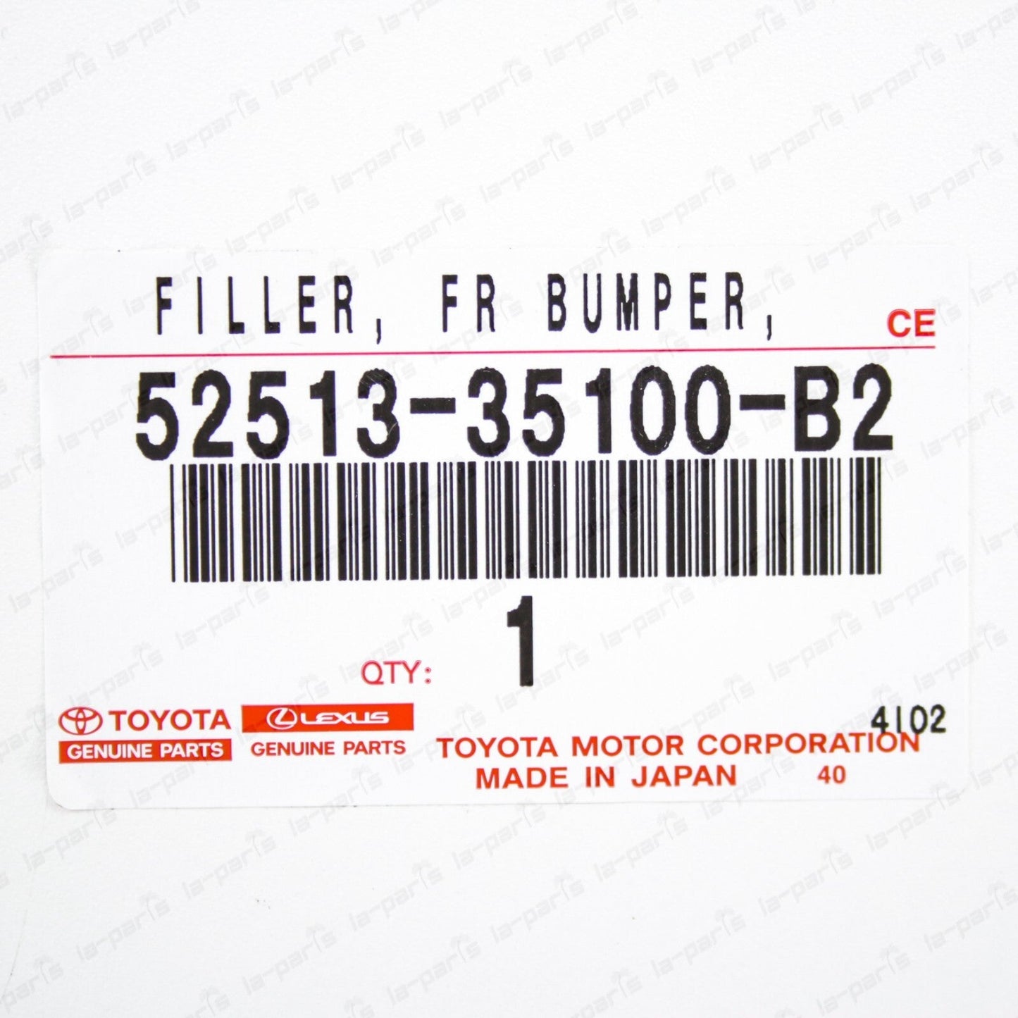New Genuine OEM Toyota 12-14 FJ Cruiser Cement Grey Front Driver Bumper Filler