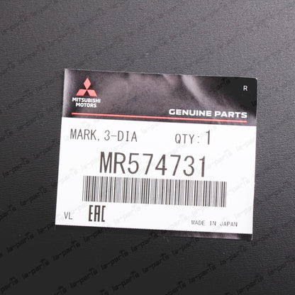 Genuine Mitsubishi Lancer Evolution 7 8 9 EVO CT9A Front Bumper Emblem MR574731