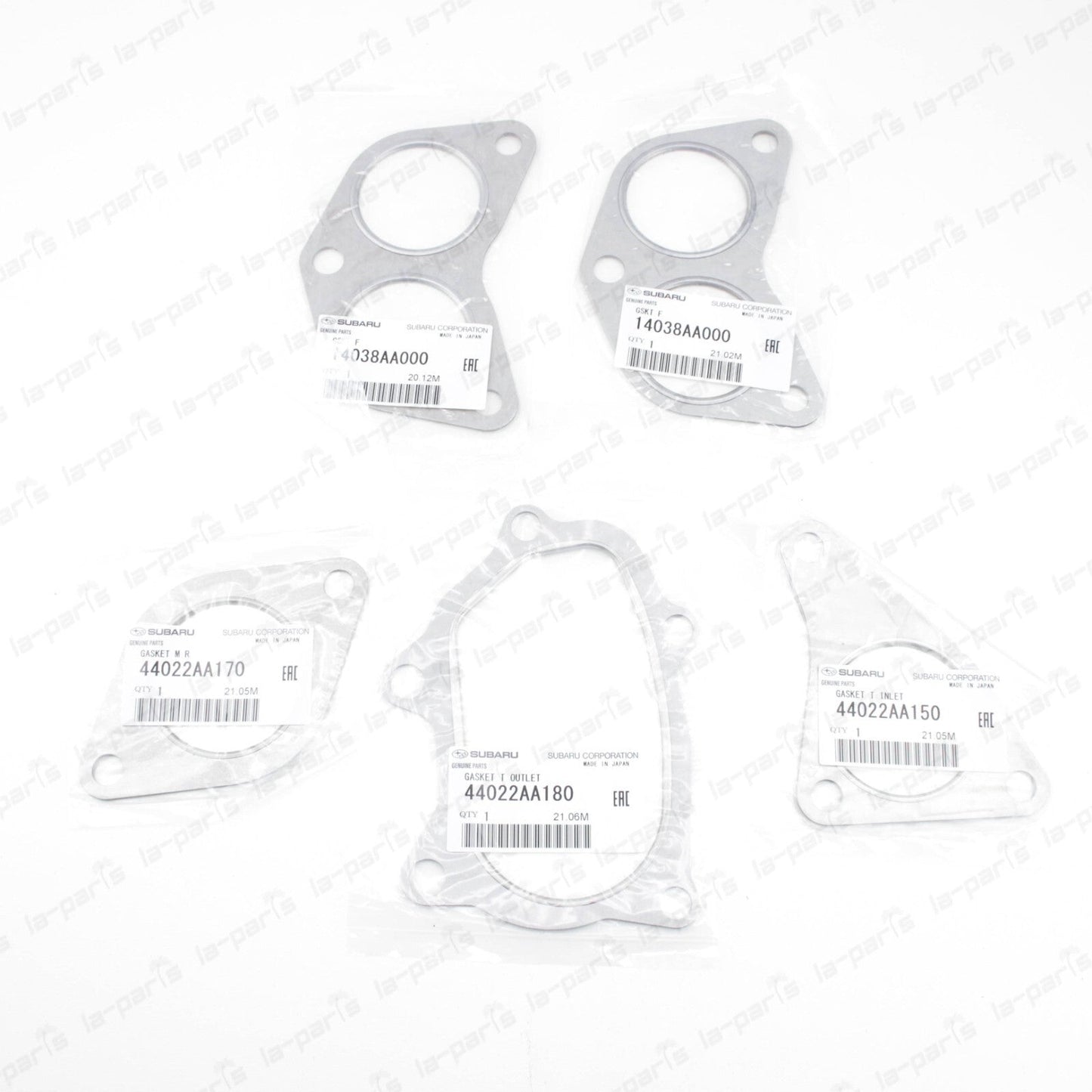 NEW GENUINE SUBARU EXHAUST MANIFOLD GASKET KIT UP DOWN PIPE WRX XT STI GT TURBO