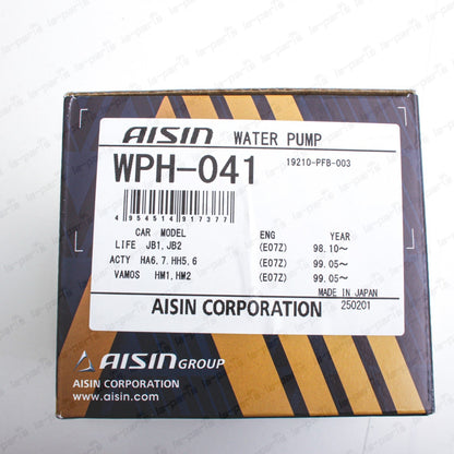 JDM AISIN Water Pump WPH-041 For Honda Acty HH5 HH6 HA6 HA7 Vamos HM1 HM2 E07Z