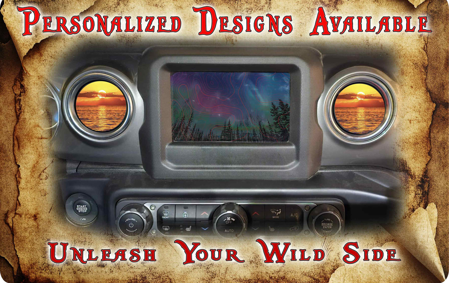 Steering wheel decal Amazing sunset 122