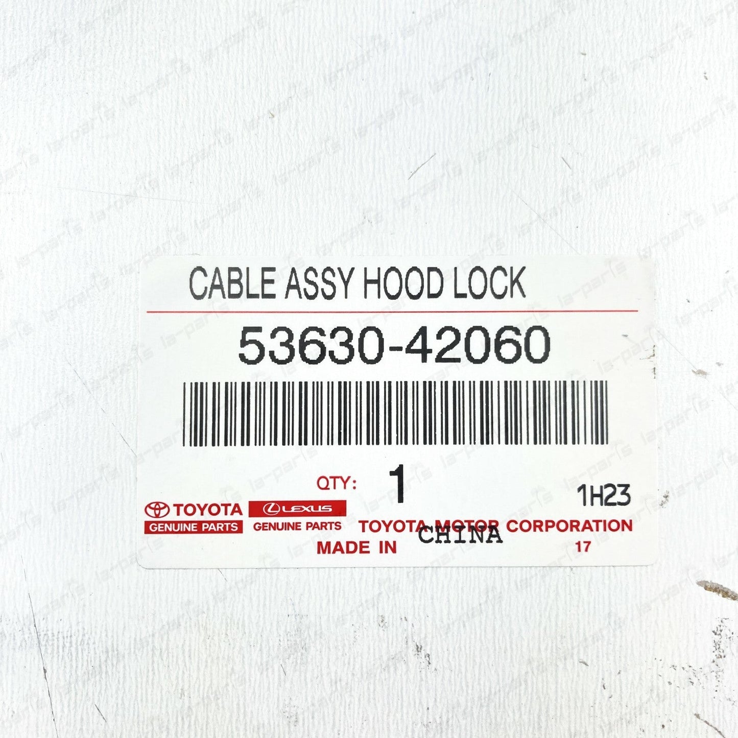 NEW GENUINE TOYOTA 2001-2005 RAV4 HOOD LOCK RELEASE CABLE ASSY 53630-42060