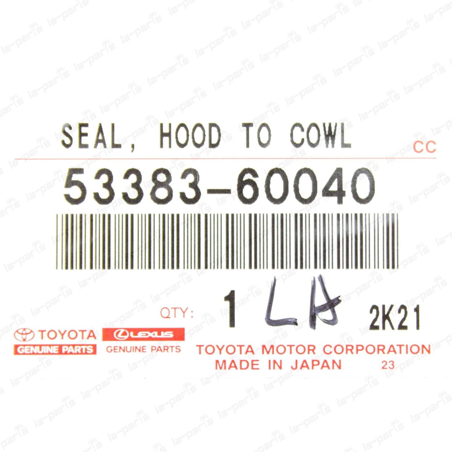 New Genuine 85-87 Toyota Land Cruiser Hood To Cowl Top Seal 53383-60040