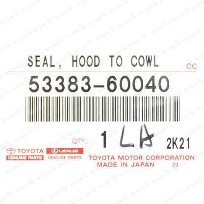 New Genuine 85-87 Toyota Land Cruiser Hood To Cowl Top Seal 53383-60040