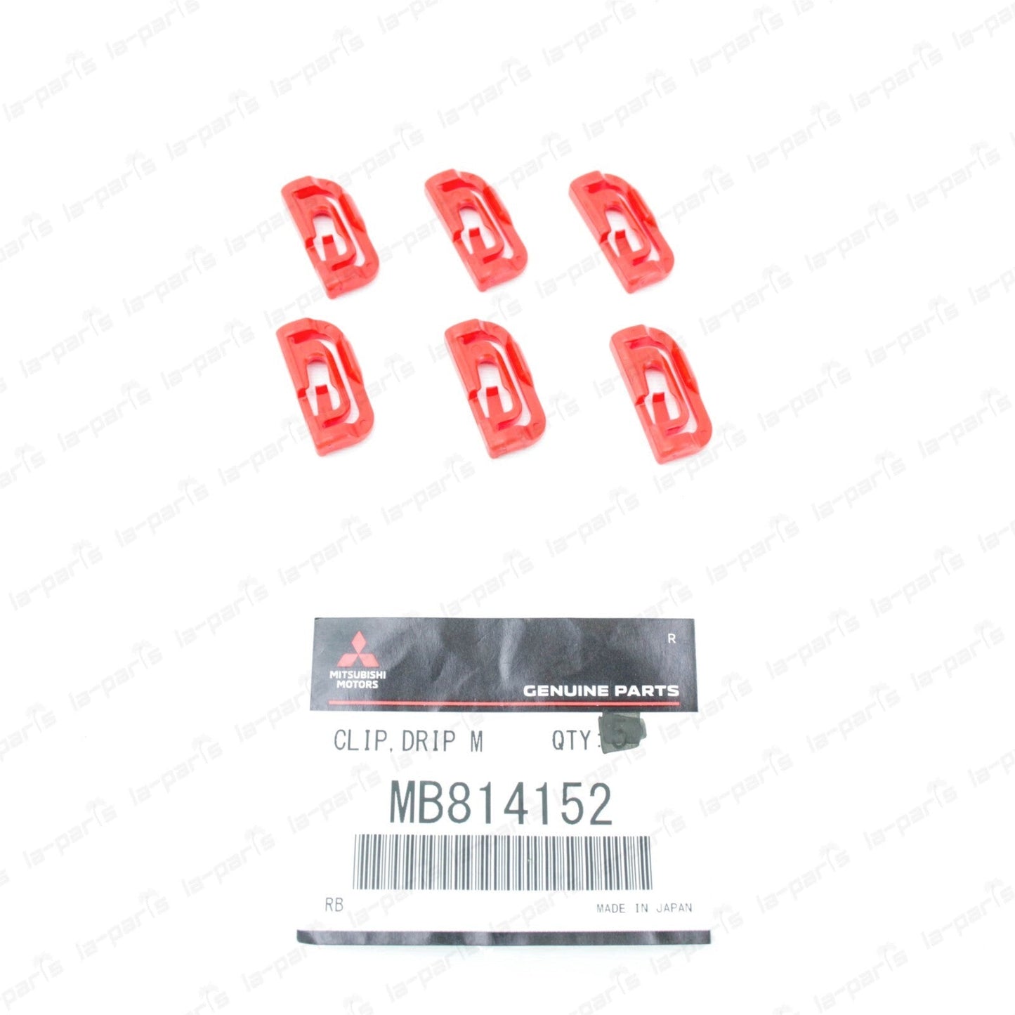 NEW GENUINE MITSUBISHI 93-02 MIRAGE ROOF-DRIP MOLDING CLIP MB814152 SET OF 6