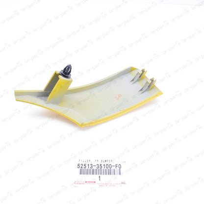 New Genuine Toyota FJ Cruiser 07-14 YELLOW Front LH Bumper Filler 52513-35100-F0