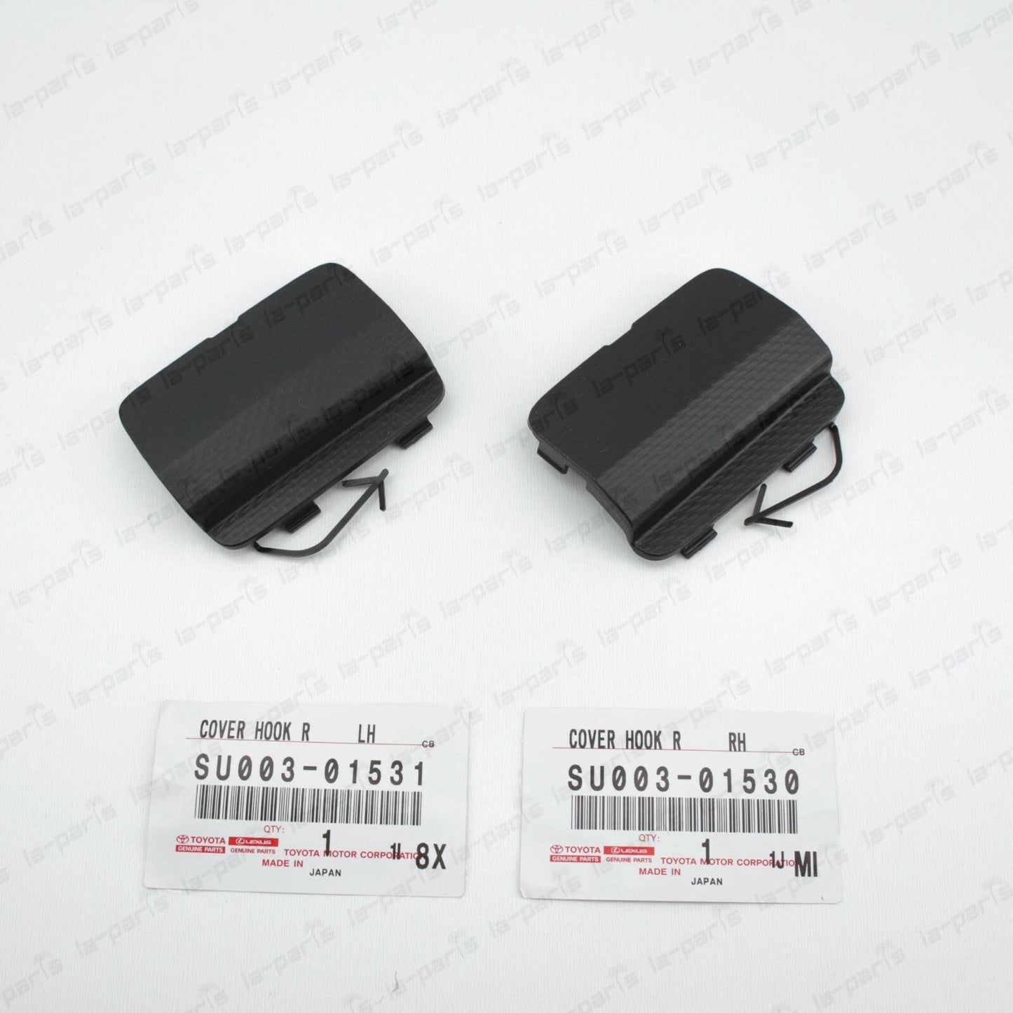 GENUINE TOYOTA SCION 13-16 FR-S 86 LEFT & RIGHT REAR BUMPER TOW EYE CAP SET OF 2