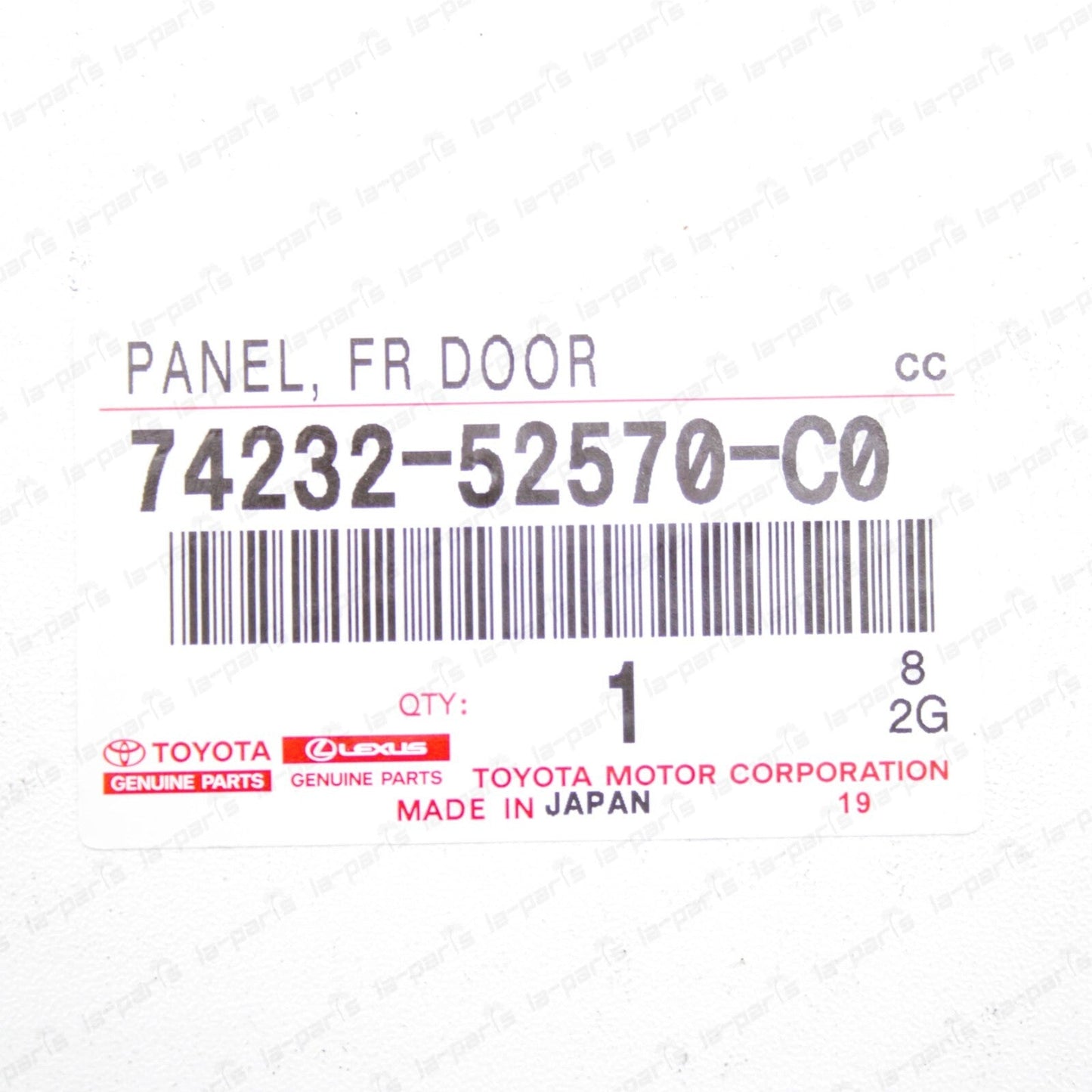 NEW GENUINE TOYOTA 2010-2014 VITZ  FRONT LEFT ARMREST UPPER PANEL 74232-52570-C0