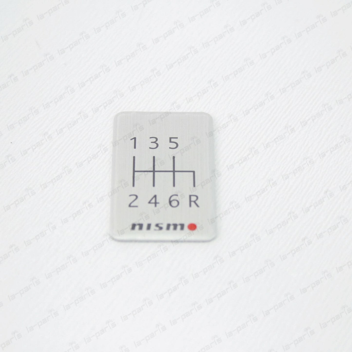 JDM GENUINE NISMO 6 SPEED CONSOLE SHIFT PATTERN BADGE ALUMINUM EMBLEM 96935RN001