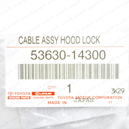 Genuine OEM Toyota 93-98 Supra JZA80 Hood Lock Release Control Cable 53630-14300
