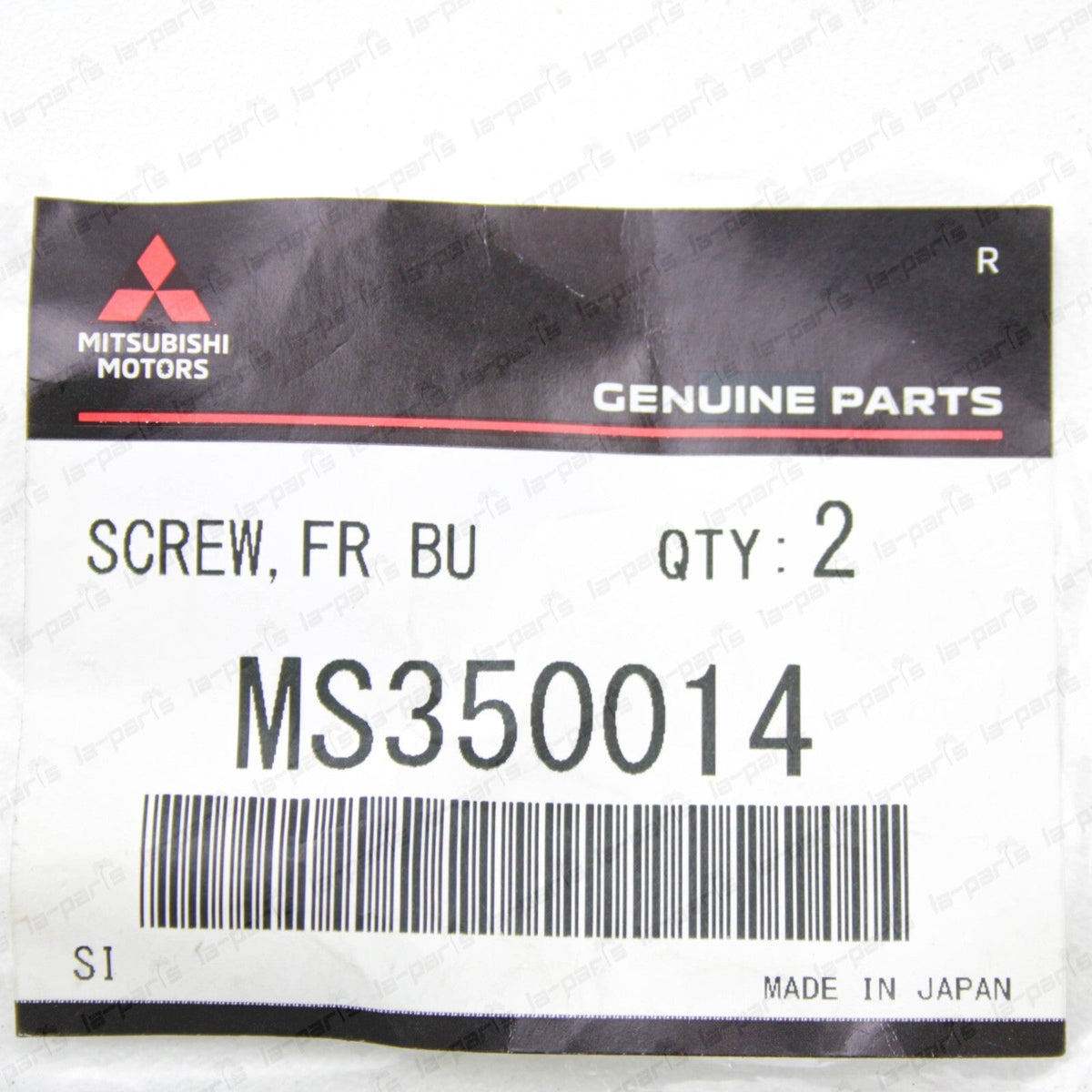 New Genuine Mitsubishi License Bracket Screw MS350014 Qty 1