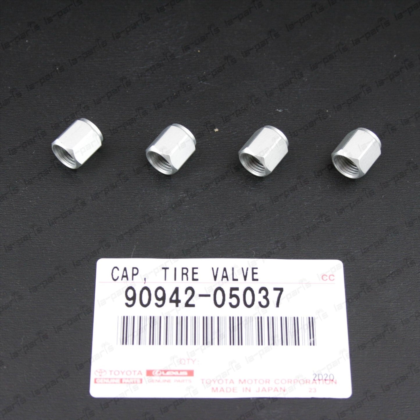 GENUINE TOYOTA  LEXUS ALUMINUM TIRE VALVE STEM CAP SET OF 4  90942-05037