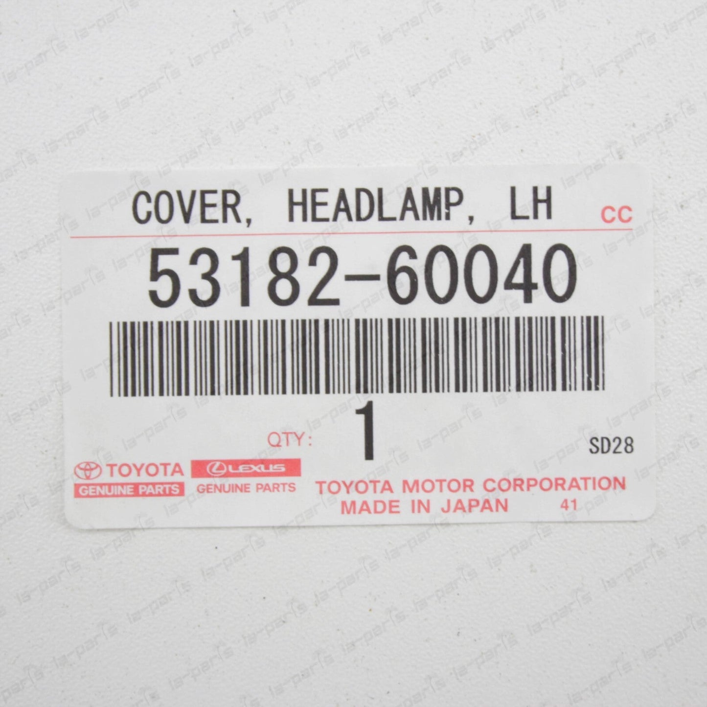 NEW GENUINE TOYOTA 15-21 LAND CRUISER 200 CHROME HEADLAMP COVER LEFT 53182-60040